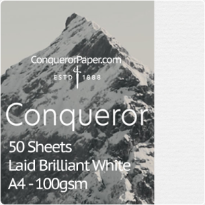 SMALL PACK - TINT:BrilliantWhite, FINISH:Laid, PAPER:100gsm, SIZE:A4-210x297mm, QTY:50Sheets, WATERMARK:Yes